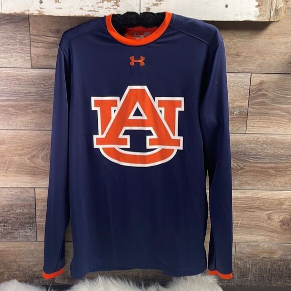 Under Armour Heatgear Univ of Auburn Long Sleeve Loose Fit Jersey Small Alabama - Picture 2 of 7